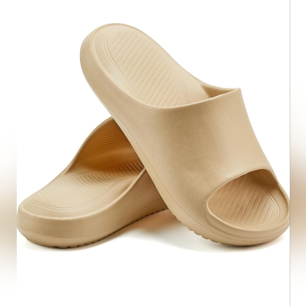 COPY - EVA foam Pillow slides - unisex - Comfortable Cloud shoes - Beige